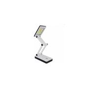 Innovative Portable Reading Lamp, Solar Foldable Desk Lamp Dual Rechargeable Modes for Easy Travel and Office Use, Battery and USB Powered