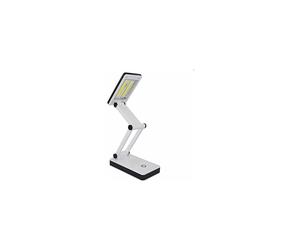 Innovative Portable Reading Lamp, Solar Foldable Desk Lamp Dual Rechargeable Modes for Easy Travel and Office Use, Battery and USB Powered