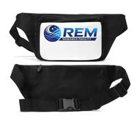 Innovative Research Facility Logo Design Unisex Waist Bag Black