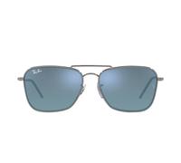 Innovative Reverse Sunglasses with Caravan Frame and Mirrored Blue Lenses- male- Ray-Ban- Sunglasses- Gray- 58 MM- Accessories 58 MM