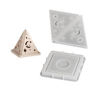 Innovative Silicone Mold for Crafting Unique Pyramid Holders Unique and Holiday Decorations Sturdy Silicone Form