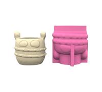 Innovative Silicone Pots Hand-Making Planter Molds Monsters Shape Flower Vase Molds for Arts and Craft Enthusiasts Gardening Pots Craft Mold