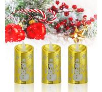 Innovative Simulation Candle S Christmas Candle Light Xmas Ornament Home DecorM Snowman with Beautifully Ornaments. Their Design to Vibr F Candle LightLED Candle LightChristmas