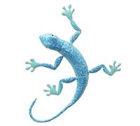 Innovative Speckled Lizard Sculpture An Eye Catching Piece for Any Decorative Arrangement (Blue)