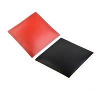 Innovative Table Tennis Rubber Pair Optimized for Speedy Attacks Using a Hard Sponge Layer (Black+Red)