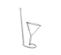 Innovative Tube Shapes Cocktail Glass Elegant Cocktail Glass with Sturdy Construction to Improve the Drinking Experience