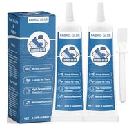 INNOVAYOU 120ml Fabric Glue for Clothes, No Sew Solution Waterproof Material Glue for Fabric, Suitable for Cotton, Flannel, Denim, Polyester, Doll Repair, 24 Hours Dry
