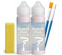 INNOVAYOU 120ml Red Masking Fluid for Watercolor Painting, Resistant Ink and Pouring Paint, Watercolor Masking Fluid Keeps Areas Colorless and Edges Sharp