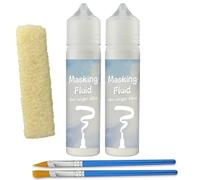 INNOVAYOU 120ml White Masking Fluid for Watercolor Painting, Resistant Ink and Pouring Paint, Watercolor Masking Fluid Keeps Areas Colorless and Edges Sharp