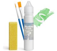INNOVAYOU White Masking Fluid for Watercolor Painting 30ml, Resistant Ink and Pouring Paint, Watercolor Masking Fluid Keeps Areas Colorless and Edges Sharp