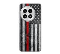 Innovedesire Firefighter Thin Red Line American Flag Case Cover For OnePlus 13
