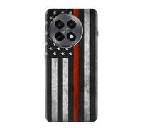Innovedesire Firefighter Thin Red Line Flag Case Cover For OnePlus 13R