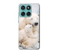 Innovedesire Polar Bear Hug Family Case Cover For Motorola Edge 60 Fusion