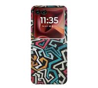 Innovedesire Pop Art Pattern PU Leather Flip Case Cover For Motorola Razr 60 Ultra, Razr Ultra 2025
