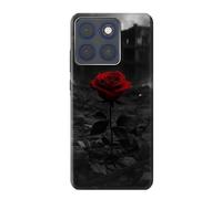 Innovedesire Red Rose Ruins Case Cover For Motorola Edge 70