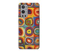 Innovedesire Squares Concentric Circles Case Cover For OnePlus 9 Pro