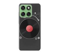 Innovedesire Turntable Vinyl Record Player Graphic Case Cover For Motorola Edge 60