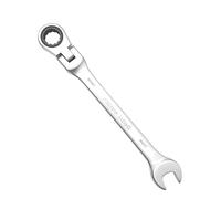 Innovess 17mm Ratchet Spanner, 72-Tooth Flexible Head Ratcheting Combination Wrench, Chrome Vanadium Steel Metric Spanner with 180° Pivot Head for Automotive Repair, Plumbing, DIY & Tight Spaces