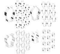 Innovess 48PCS Tool Clips for Shed, Spring Terry Clips Assorted Heavy Duty Tool, Wall Mounted Metal Spring C-Lips for Hanging Tools, Garden to-ol Hooks for Shed, Brooms, Rakes & Pipes