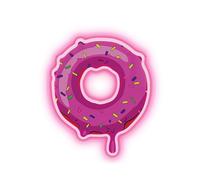 InnoVibe Donut NEON Wall Sign, Cute Food Pink LED Light, Wall Decor, Perfect for Holiday and Birthday Gift, Party Decor, Pink Donut Wall Sign for Kids Room, Bar, Restaurant