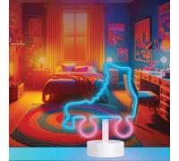 InnoVibe Neon Desktop Roller Skate LED Light, Festive Design, Gift for Holiday, Battery Operated, Neon Effect Desk Lamp