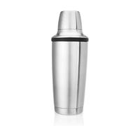 Innovine Double Walled Stainless Steel Cocktail Shaker, Includes Citrus Reamer, Jigger Cap, and Built-in Strainer for Cold Brew Cocktails, Margarita, Espresso Martini Shaker, Home Bar Gifts, Set of 1
