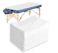 INNOVIO Disposable Non-Woven Massage Sheets,100PCS Beauty Bed Cover, Waterproof Massage Table Sheet for for Beauty Salon, SPA Club, Massage Table, Hospital, Tattoo Club, 80x180cm