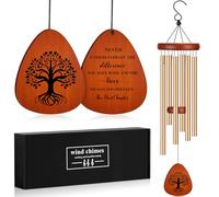 Innovoscape Retirement Wind Chime: Traditional Medium Size, Colorful Aluminium & Wood, Waterproof for Retiring Coworkers, Teachers, Veterans & More