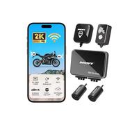 INNOVV K7 Motorcycle Dash Cam Front and Rear, 2K+2K Ultra HD Motorbike Camera, EIS Anti-Shake, 10Hz GPS, 5.8G WiFi, IP67 Waterproof, 24H Parking Monitor, G-Sensor Lock, Support 512GB Max