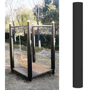 Innovz 60" Basketball Pole Padding Outdoor, 3" 4" 5" 7" Round Garage Pole Padding, Weather-Resistant Waterproof Poles Pad for Player Protection & Safety(Black,3.5"(9cm) pole)