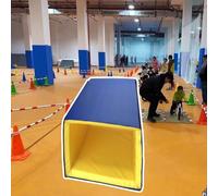 Innovz Blue Playground Basketball Pole Pad with 1" Thick Foam, Safety Pole Padding for 3"-12" Square Posts, Outdoor Home Basketball Hoop Pole Protector(9"x9"(23x23cm))