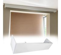 Innovz Extra Long Curtain Pelmet Panel Box, Ceiling or Wall Mounting Curtain Valance without Tracks, Decor Curtain Box for Roller Blins, Venetian Blinds, Curtain(Ceiling mount,1m/3.3ft)