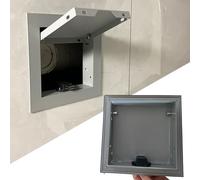 Innovz Gray Metal Access Panel Push to Open, Wall Celling Small Access Door, Electricity Plumbing Inspection Hatch, Bathroom Services Access Hole Cover(9x10in(23x25cm))