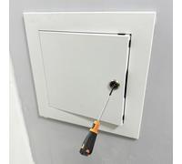 Innovz Metal Access Panel Screwdriver to Open, Ceiling/Wall Hole Cover for Plumbing Electricity Mechanical Access, Bathroom Shower Waterproof Access Door(10x10in(25x25cm))