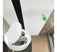 Innovz Round Celling Access Panel Wall Hole Cover, Concealed Touch Lock Metal Access Door for Drywall Wall, Flush Mount Click Open Revision Flap(Dia 15cm(5 7/8"))