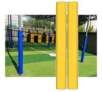 Innovz Round Pole Padding 2 Pack 6 Ft, Waterproof Basketball Pole Pad Wrap Outdoor, Foam Pole Protector Padding for Basement, Garage, Basketball Goal(Yellow,4"(10cm) pole)