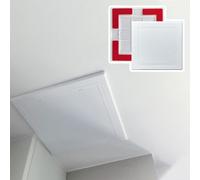 Innovz Small Self Adhesive Access Panel for Ceiling Wall, Bathroom ABS Plastic Access Door, Drywall Wall Hole Cover Plate Conceal Wiring Plumbing(ID 80x80mm(3 1/8" x3 1/8"))