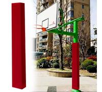 Innovz Square Basketball Pole Padding Wrap on All Sides, Custom Basketball Hoop Padding for Pole Outdoor, 4x4 6x6 8x8 In Support Post Protector Pad(Red,4"x4"(10x10cm) pole)