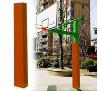 Innovz Square Basketball Pole Padding Wrap on All Sides, Custom Basketball Hoop Padding for Pole Outdoor, 4x4 6x6 8x8 In Support Post Protector Pad(Orange,4"x4"(10x10cm) pole)