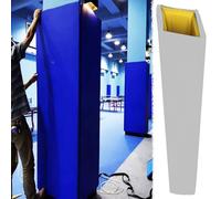 Innovz Square Pole Padding Wrap Around All Four Sides, Basement Garage 1" Thick Foam Pole Pad, Universal Large Poles Protector Collision Protection(White,6"x6"(15x15cm) pole)
