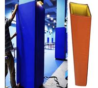 Innovz Square Pole Padding Wrap Around All Four Sides, Basement Garage 1" Thick Foam Pole Pad, Universal Large Poles Protector Collision Protection(Orange,7"x7"(18x18cm) pole)