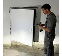 Innovz Wall Lockable Access Door Soundproof Aluminum, Crawl Space Access Panel Service Flap, Plumbing/Wiring/HVAC Revision Door Wall Hole Cover(18x38in(46x96cm))