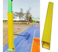 Innovz Waterproof Basketball Square Pole Padding Outdoor, All-weather UV Protection Pole Wrap Square, 4-sided Dense Foam Pole Pad for Basement Garage(Yellow,6"x6"(15x15cm) pole)
