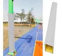 Innovz Waterproof Basketball Square Pole Padding Outdoor, All-weather UV Protection Pole Wrap Square, 4-sided Dense Foam Pole Pad for Basement Garage(White,6"x6"(15x15cm) pole)