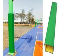 Innovz Waterproof Basketball Square Pole Padding Outdoor, All-weather UV Protection Pole Wrap Square, 4-sided Dense Foam Pole Pad for Basement Garage(Green,5"x5"(13x13cm) pole)