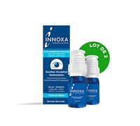 Innoxa Eye Drops Blue Formula - Whitens Red Eyes - Hydrates Refreshes Dry and Tired Eyes - Original Formula - Sterile and Preservative-free - Pack 2 x 10ml