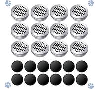 INNOYUMLIN 12 Pack Dog Scent Work Tins Training Kit Nose Work Magnetic Dots Scent Work Containers for Dogs Training Metal Box Smell Aluminum Cans with Lids (12pack)