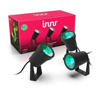 Innr Smart Garden Spotlight Set (3-Pack), Zigbee, Works with Hue* & Alexa (Bridge Required), White & Colour LED Outdoor Spotlights for Garden & Terrace, IP65 Waterresistant