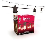 Innr Smart LED Festoon Lights Outdoor, 4m Extension, Warm White, Garden String Lights, 8 Smart Light Bulbs, IP65 Waterproof, Dimmable (OLS 210 Base Set Required)