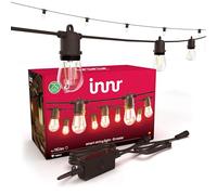 Innr Smart LED Festoon Lights Outdoor 8m, Work with Hue* and Zigbee Hubs | Garden String Lights, Warm White 2200K, 16 Smart Light Bulbs, IP65 Waterproof, Dimmable, Complete Set